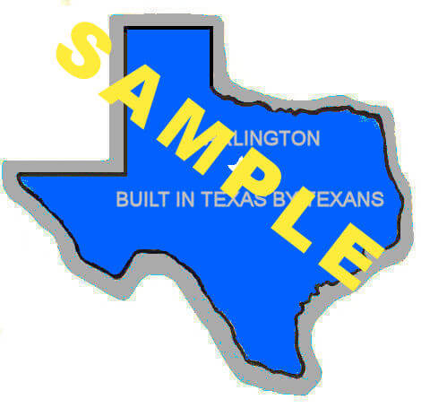 (image for) 1900's Built in Texas by Texans GM Plant sticker (Blue)
